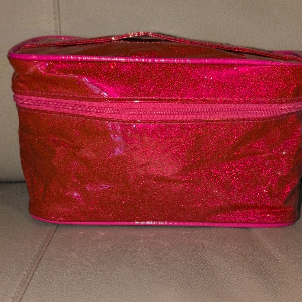 Glittery Pink Cosmetic Bag